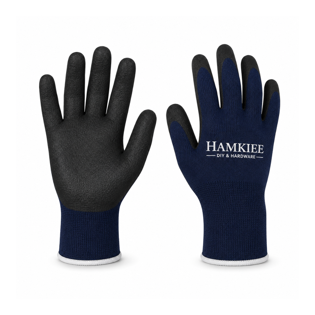 HAMKIEE DIY & Hardware Work Gloves – Protective Grip Gloves for DIY, Home & Workshop
