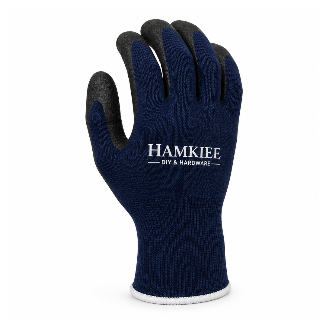 HAMKIEE DIY & Hardware Work Gloves – Protective Grip Gloves for DIY, Home & Workshop