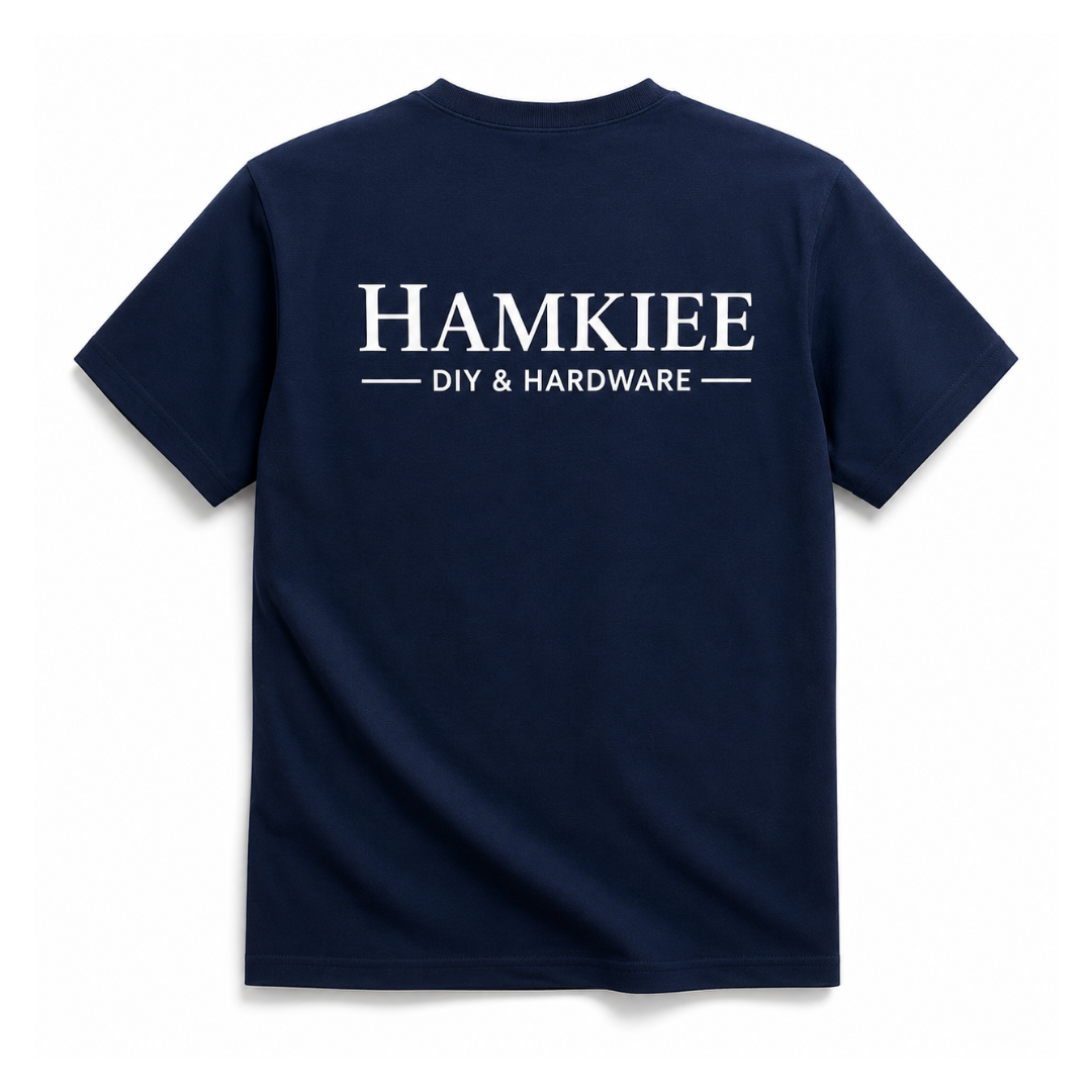 HAMKIEE DIY & Hardware Graphic T-Shirt – Classic Crew Neck Cotton Work Tee