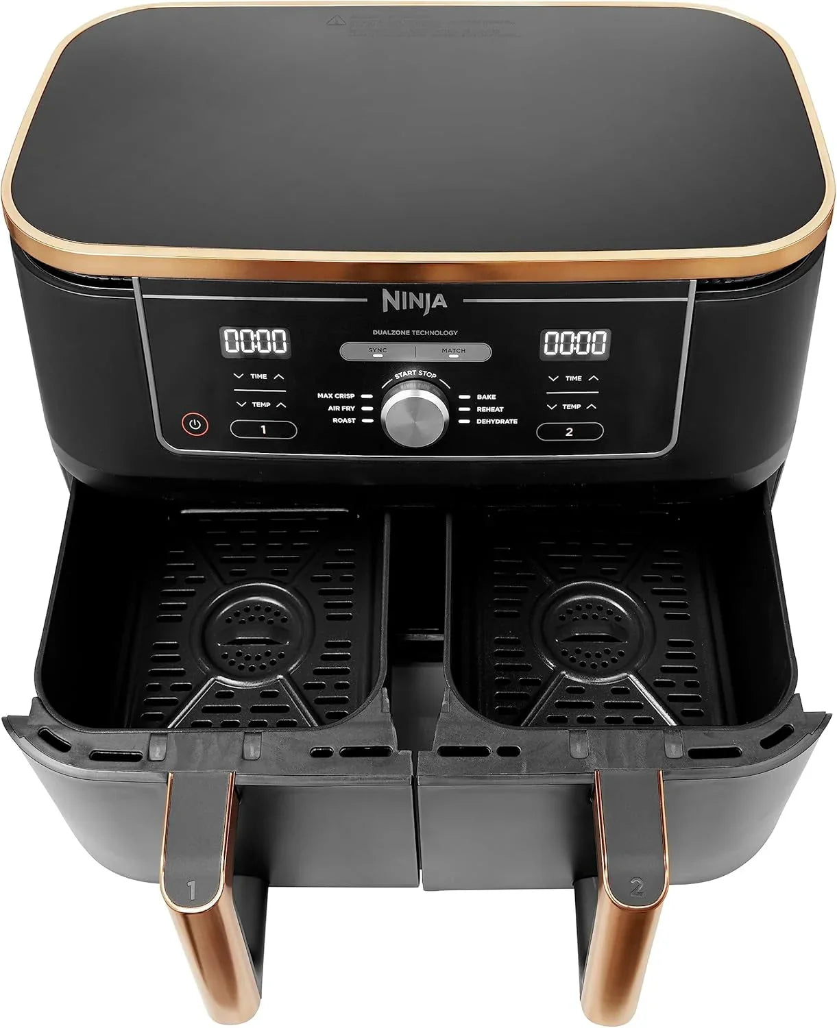 MAX Dual Zone Air Fryer – 9.5L Capacity, 2 Drawers, 6-in-1 Cooking Functions