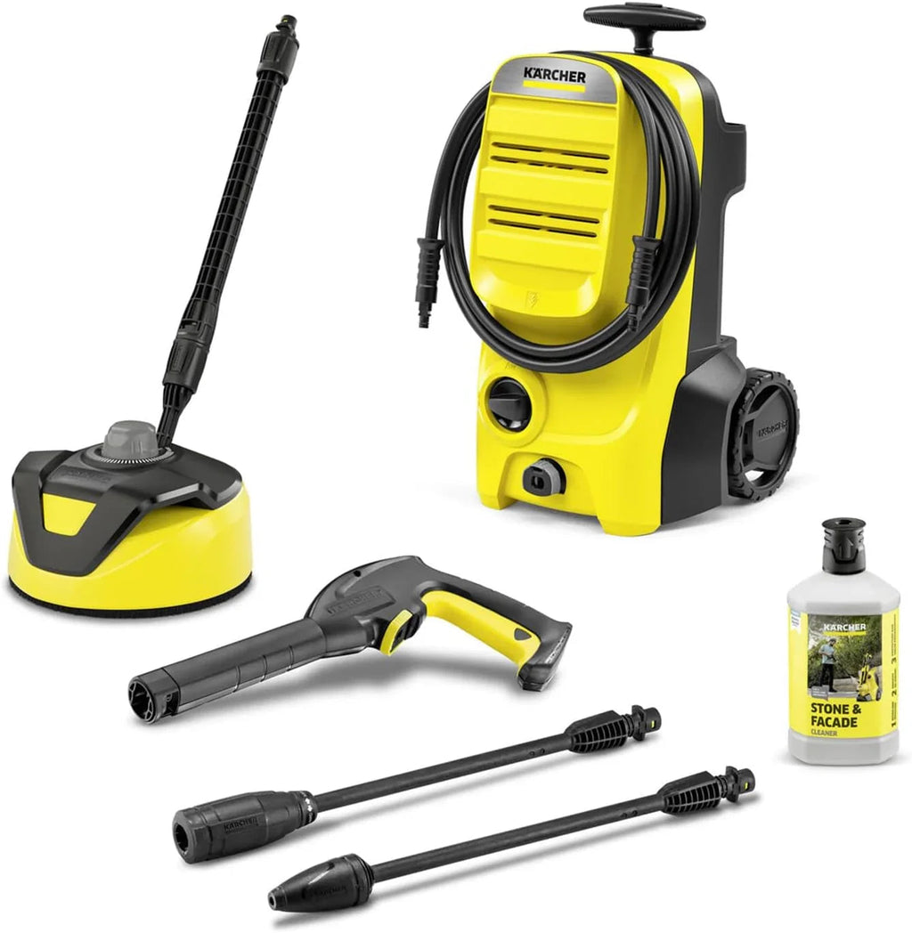 K4 Classic Home Pressure Washer – 130 Bar, 420 L/h Water Flow, Compact Cleaning Unit