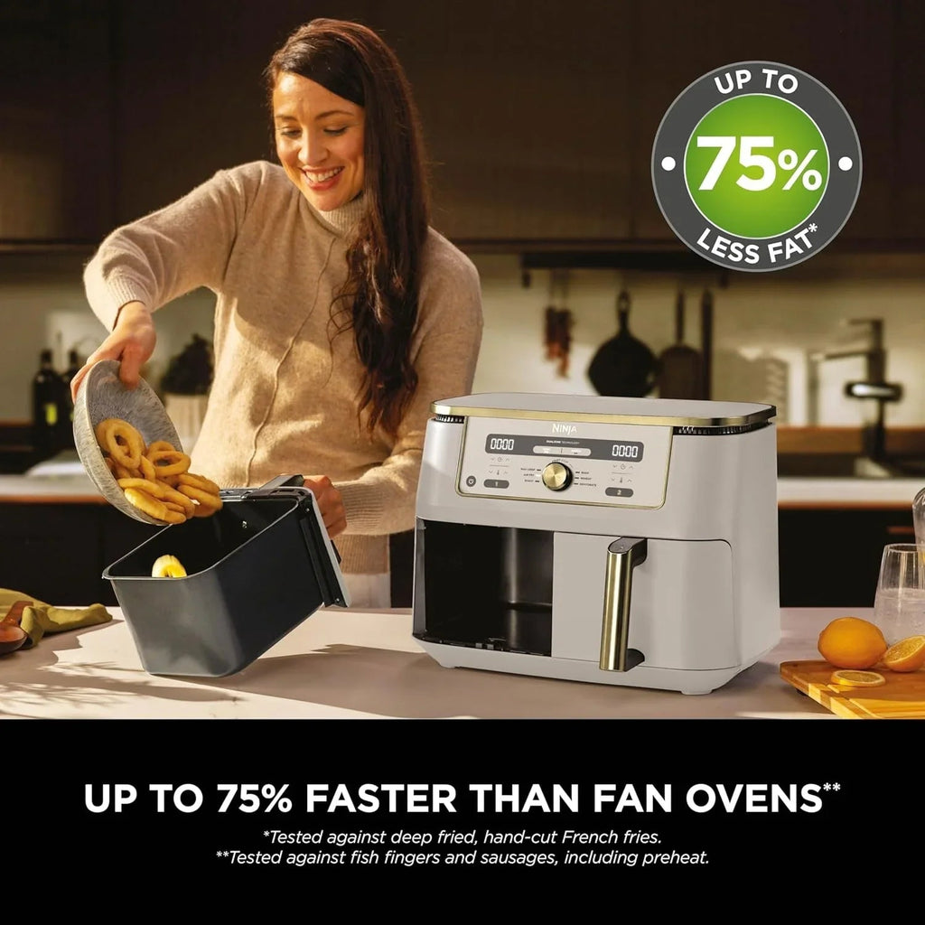 MAX Dual Zone Digital Air Fryer – 9.5L Capacity, 2 Drawers, 6-in-1 Cooking Functions