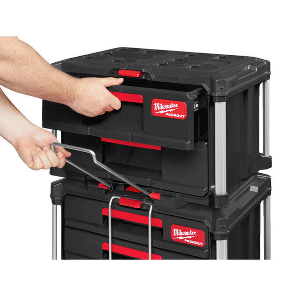 Milwaukee PACKOUT 2-Drawer Tool Box – Modular Storage Organizer